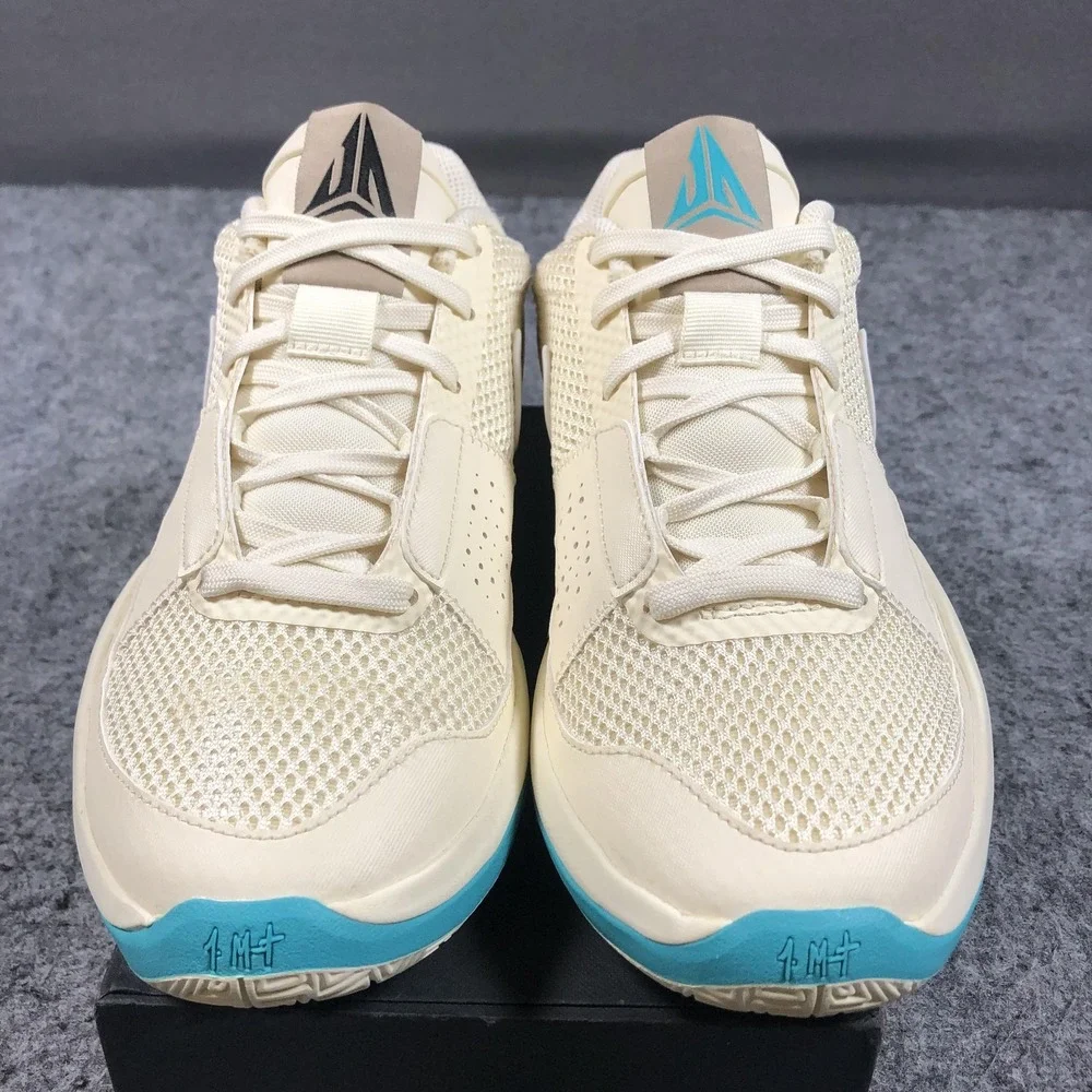 Nike Ja 1 DR8785-102 Shoes Mens 7.5 Beige Teal Low Top Basketball Sneakers